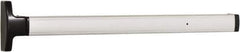 Falcon - 2' 6" to 3' 4-1/2" Door Width Concealed Vertical Rod Push Bar - Anodized Aluminum Finish - Eagle Tool & Supply