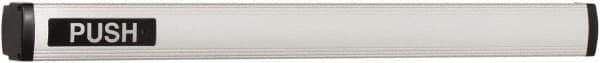 Falcon - 2' 1-3/4" to 3' 4-1/2" Door Width Concealed Vertical Rod Push Bar - Anodized Aluminum Finish - Eagle Tool & Supply