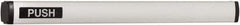 Falcon - 2' 1-3/4" to 3' 4-1/2" Door Width Concealed Vertical Rod Push Bar - Anodized Aluminum Finish - Eagle Tool & Supply