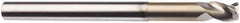 SGS - 3/4", 1" LOC, 3/4" Shank Diam, 6" OAL, 3 Flute, Solid Carbide Square End Mill - Single End, TiB2 Finish, Spiral Flute, 38° Helix, Centercutting, Right Hand Cut, Right Hand Flute, Series 43 - Eagle Tool & Supply