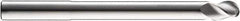 SGS - 1/2" Diam, 5/8" LOC, 3 Flute Solid Carbide Ball End Mill - Uncoated, Single End, 5" OAL, 1/2" Shank Diam, Spiral Flute - Eagle Tool & Supply