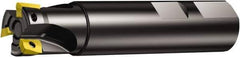 Sandvik Coromant - 25mm Cut Diam, 15.7mm Max Depth of Cut, 25mm Shank Diam, 88mm OAL, Indexable Square Shoulder End Mill - R390-17 04 04M-PM, R390-17 04 08E-PL, R390-17 04 08M-PL Inserts, Weldon Shank, 90° Lead Angle, Through Coolant, Series CoroMill 390 - Eagle Tool & Supply