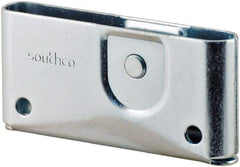 Made in USA - 1-3/4" Long x 0.64" Wide x 3.69" High, Draw Latch - Zinc Plated Steel, with Plain Steel Finish - Eagle Tool & Supply