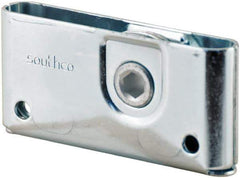 Made in USA - 1-3/4" Long x 0.64" Wide x 3.69" High, Draw Latch - Zinc Plated Steel, with Plain Steel Finish - Eagle Tool & Supply