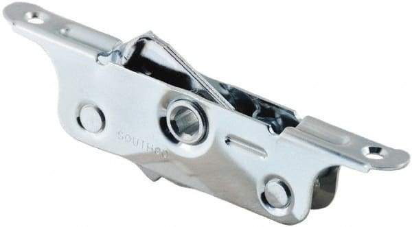 Made in USA - 0.44" Long x 0.64" Wide x 5.89" High, Draw Latch - Zinc Plated Steel, with Plain Steel Finish - Eagle Tool & Supply