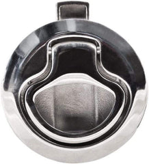 Value Collection - 1.96" Long x 0.88" Wide x 2.82" High, Flush Pull Latch - 316 Stainless Steel, with Electropolished Finish - Eagle Tool & Supply