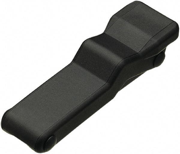 Made in USA - 5.95" Long x 1.8" Wide x 1.16" High, Draw Latch - Rubber, with Black Finish - Eagle Tool & Supply