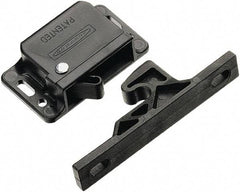 Made in USA - 2.83" Long x 0.67" Wide x 1.05" High, Grabber Catch Latch - Plastic, with Black Finish - Eagle Tool & Supply