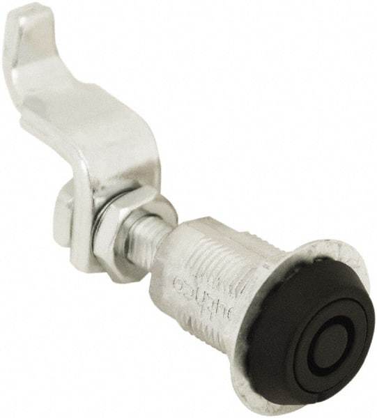 Made in USA - 3.52" Long x 0.88" Wide x 3-1/4" High, Compression Latch - Zinc Plated Steel, with Black Powder Coat Finish - Eagle Tool & Supply
