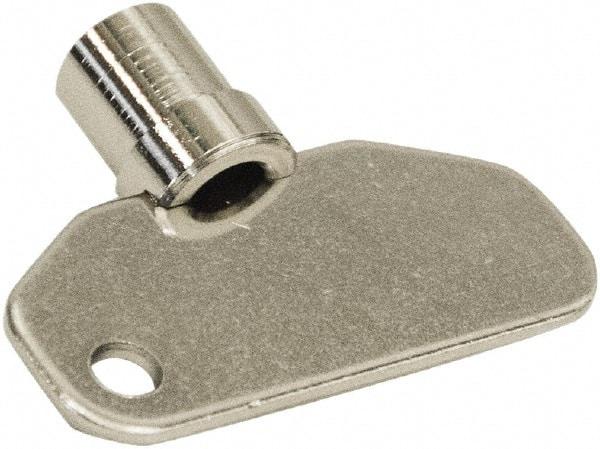 Made in USA - 1.97" Long x 0.45" Wide x 1.55" High, Key Latch - Zinc Plated Steel, with Steel Finish - Eagle Tool & Supply