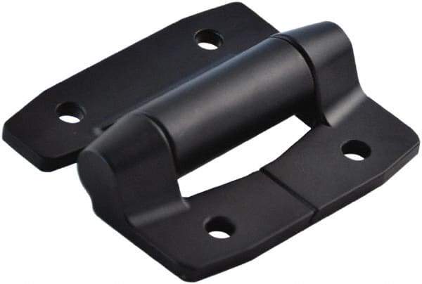 Value Collection - 2-3/4" Long x 3.16" Wide, Heavy Duty Hinge - Aluminum, Black Powder Coat Finish - Eagle Tool & Supply