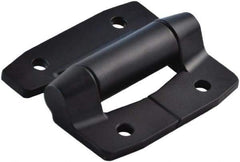 Value Collection - 2-3/4" Long x 3.16" Wide, Heavy Duty Hinge - Aluminum, Black Powder Coat Finish - Eagle Tool & Supply