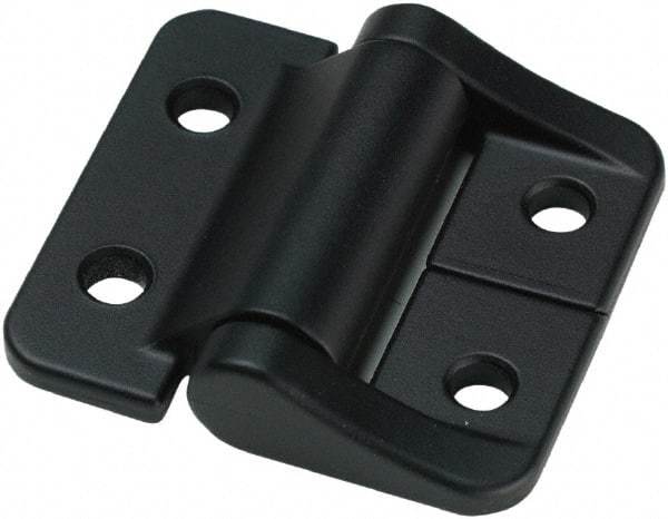 Value Collection - 1.58" Long x 1-1/2" Wide, Aluminum Door Hinge - Aluminum, Black Finish - Eagle Tool & Supply