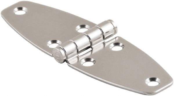 Made in USA - 4.02" Long x 4.65" Wide, Cabinet Hinge - 316 Stainless Steel, High Gloss Finish - Eagle Tool & Supply