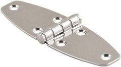 Made in USA - 4.02" Long x 4.65" Wide, Cabinet Hinge - 316 Stainless Steel, High Gloss Finish - Eagle Tool & Supply