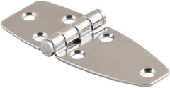 Made in USA - 3.22" Long x 3.86" Wide, Cabinet Hinge - 316 Stainless Steel, High Gloss Finish - Eagle Tool & Supply