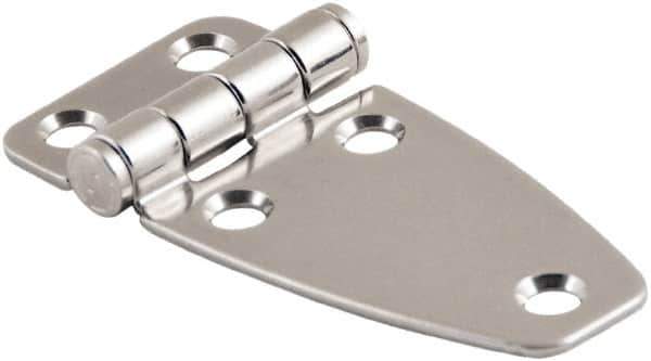 Made in USA - 2.52" Long x 3.07" Wide, Cabinet Hinge - 316 Stainless Steel, High Gloss Finish - Eagle Tool & Supply