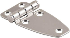 Made in USA - 2.52" Long x 3.07" Wide, Cabinet Hinge - 316 Stainless Steel, High Gloss Finish - Eagle Tool & Supply