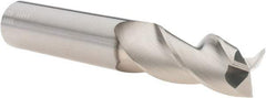SGS - 1/2", 1" LOC, 1/2" Shank Diam, 3" OAL, 3 Flute, Solid Carbide Square End Mill - Single End, TiB2 Finish, Spiral Flute, 38° Helix, Centercutting, Right Hand Cut, Right Hand Flute, Series 43 - Eagle Tool & Supply