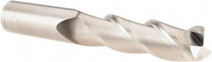 SGS - 5/8", 2-1/8" LOC, 5/8" Shank Diam, 4" OAL, 3 Flute, Solid Carbide Square End Mill - Single End, TiB2 Finish, Spiral Flute, 38° Helix, Centercutting, Right Hand Cut, Right Hand Flute, Series 43 - Eagle Tool & Supply