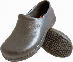 Genuine Grip - Women's Medium Width Plain Work Shoe - Black, EVA Upper, Rubber Outsole, 4" High, Dielectric, Non-Slip, Waterproof - Eagle Tool & Supply