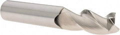 SGS - 1/2", 3 Flute, Single End, Solid Carbide, 0.03" Corner Radius End Mill - 3" OAL, 38° Helix, Right Hand Flute, 1" LOC, Right Hand Cut - Eagle Tool & Supply