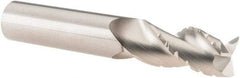 SGS - 1/2" Diam, Coarse Pitch, 1" LOC, 3 Flute Solid Carbide 0.03" Corner Radius Roughing End Mill - TiB2 Finish, 3" OAL, 1/2" Shank Diam, Single End, Centercutting, 38° Helix - Eagle Tool & Supply