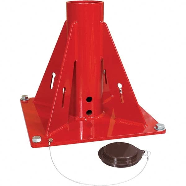 THERN - Davit Crane Bases Base Type: Pedestal Base Finish/Coating: Stainless Steel - Eagle Tool & Supply