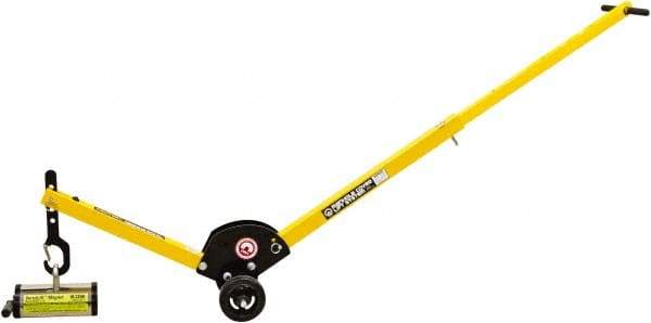 Mag-Mate - 400 Lb Load Capacity, Lift Magnet Dolly - 10" High x 41" Long x 13" Wide, 2 Poles - Eagle Tool & Supply