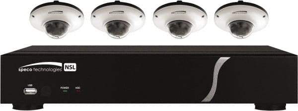 Speco - Security Camera Recorders Type: 8 Channel Plug & Play Network Video Recorder and IP Camera Kit Hard Drive Size: 2 TB - Eagle Tool & Supply