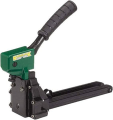 Klinch-Pak - Manual Staple Gun - 1-1/4" Staples, 100 Lb Capacity, Green, Aluminum - Eagle Tool & Supply