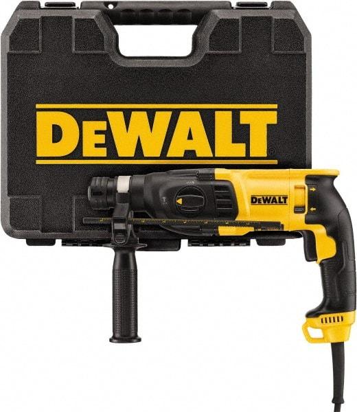 DeWALT - 120 Volt 1" SDS Chuck Electric Rotary Hammer - 0 to 5,500 BPM, 0 to 1,500 RPM, Reversible - Eagle Tool & Supply