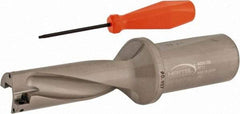 Hertel - 2-13/16" Max Drill Depth, 3xD, 15/16" Diam, Indexable Insert Drill - 2 Inserts, 1-1/4" Shank Diam, Straight Shank - Eagle Tool & Supply