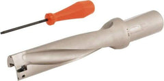 Hertel - 6" Max Drill Depth, 4xD, 1-1/2" Diam, Indexable Insert Drill - 2 Inserts, 1-1/2" Shank Diam, Straight Shank - Eagle Tool & Supply