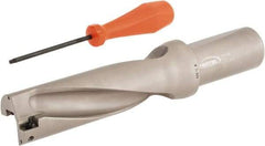 Hertel - 4-7/8" Max Drill Depth, 3xD, 1-5/8" Diam, Indexable Insert Drill - 2 Inserts, 1-1/2" Shank Diam, Straight Shank - Eagle Tool & Supply
