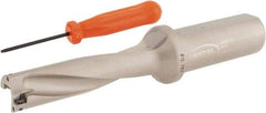 Hertel - 3-1/4" Max Drill Depth, 4xD, 0.787" Diam, Indexable Insert Drill - 2 Inserts, 1" Shank Diam, Straight Shank - Eagle Tool & Supply