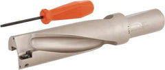 Hertel - 5-5/8" Max Drill Depth, 3xD, 1-7/8" Diam, Indexable Insert Drill - 2 Inserts, 1-1/2" Shank Diam, Straight Shank - Eagle Tool & Supply