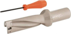 Hertel - 4-5/16" Max Drill Depth, 3xD, 1-7/16" Diam, Indexable Insert Drill - 2 Inserts, 1-1/2" Shank Diam, Straight Shank - Eagle Tool & Supply