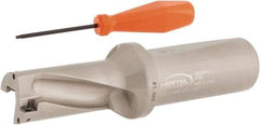 Hertel - 2-1/8" Max Drill Depth, 2xD, 1-1/16" Diam, Indexable Insert Drill - 2 Inserts, 1-1/4" Shank Diam, Straight Shank - Eagle Tool & Supply