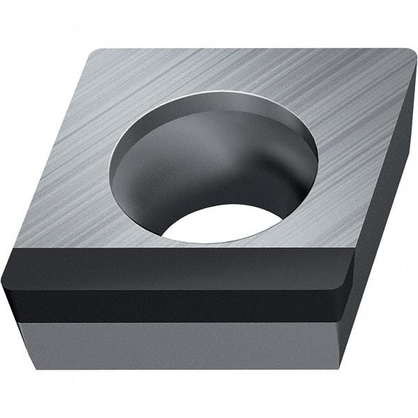 Walter - CCGW FSR-9 Grade WDN10 Turning Insert - Polycrystaline Diamond Finish, 80° Rhombic, 6.35mm Inscr Circle, 2.38mm Thick, 0.4mm Corner Radius - Eagle Tool & Supply