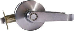 Arrow Lock - Entry Lever Lockset - 2-3/4" Back Set, Steel, Brushed Chrome Finish - Eagle Tool & Supply