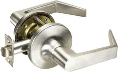 Yale - Privacy Lever Lockset - 2-3/4" Back Set, Steel, Brushed Chrome Finish - Eagle Tool & Supply