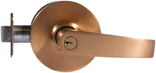 Sargent - Entry Lever Lockset - 2-3/4" Back Set, Steel, Satin Bronze Finish - Eagle Tool & Supply