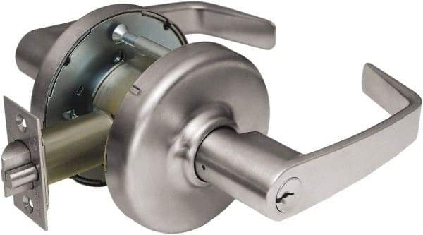 Corbin Russwin - Passage Lever Lockset - 2-3/4" Back Set, Steel, Brushed Chrome Finish - Eagle Tool & Supply