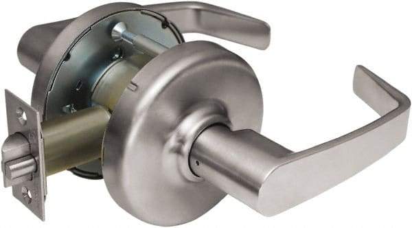 Corbin Russwin - Passage Lever Lockset - 2-3/4" Back Set, Steel, Brushed Chrome Finish - Eagle Tool & Supply