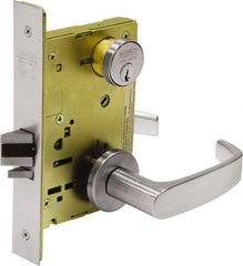 Sargent - Classroom Lever Lockset - 2-3/4" Back Set, Steel, Brushed Chrome Finish - Eagle Tool & Supply