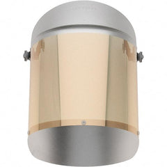 Oberon - Face Shield & Headgear Set - CLR GOLD HEAT REFLCTVE FACESHIELD W/ADAPTERS - Eagle Tool & Supply