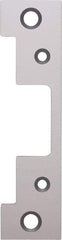 Hes - 4.88" Long x 1.06" Wide, Satin Stainless Steel Finish, Electric Door Strike Faceplate - 1, Electric Power, Zinc Alloy - Eagle Tool & Supply