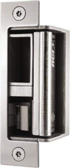 Rutherford - 4.88" Long x 1-1/4" Wide, Satin Stainless Steel Finish, Electric Door Strike - Field Selectable 12 or 24 VDC & 12-24 VAC, Corded Power, Zinc Alloy - Eagle Tool & Supply