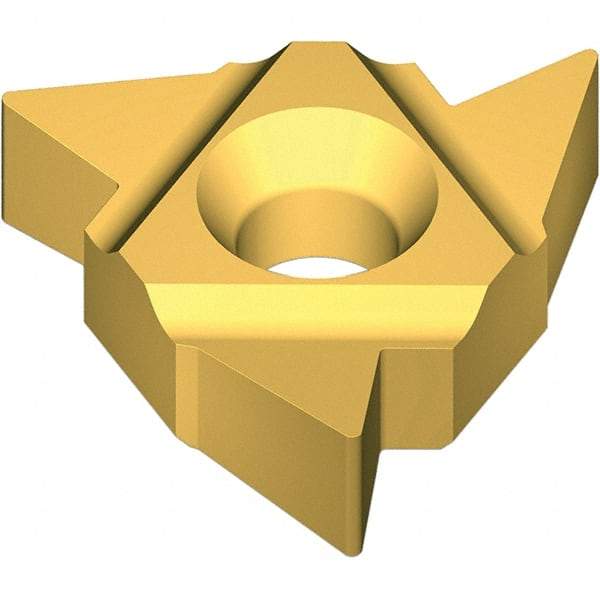 Vargus - 4UEL External Left Hand SAGE Laydown Threading Insert - Grade VKX, TiN Coated Carbide - Eagle Tool & Supply